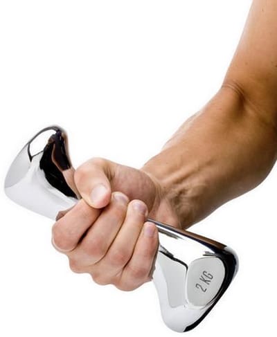Born in Sweden dumbbell 2kg - kandelaar - RVS