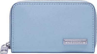 LIEBESKIND BERLIN Leren Kaarthoes Jo Francis Calf Card Case Breath Lichtblauw