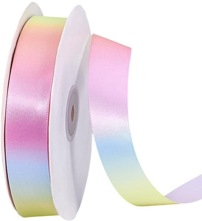 Dailygoods- Regenbooglint 1 Inch - Dubbelzijdig Lint - Decoratie Lint - Polyester Lint - Cadeauverpakking - Bruiloft Decoraties - 50 Yards - Decoratielint