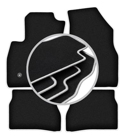 CARLUX-SILVER automatten voor: Opel Combo D 0 (2011-2018)