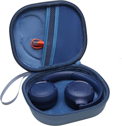 Hoesje voor Koptelefoon - Beschermhoes Draagkoffer - Veilige Opslag - Schokbestendig Ontwerp - 19.8 cm - Blauw