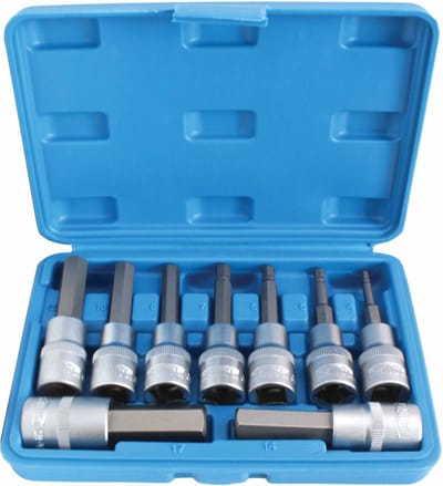 Inbusdoppen set - Inbus doppen - Metrische maten - 9 delig - SATRA