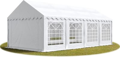 Partytent feesttent 3x9 m tuinpaviljoen -tent PVC 700 N in wit waterdicht