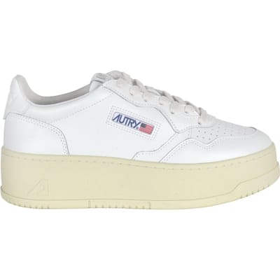 Medalist Platform Sneaker Wo - White