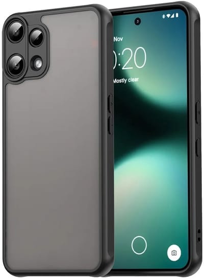 Hoesje geschikt voor Nothing Phone (3a) Lite - Phonesta AirFrost Semi-Transparante Back Cover - Mat Zwart