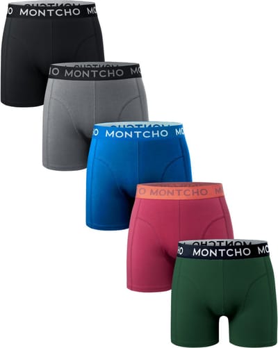 Heren Boxershorts - Onderbroeken Heren - Boxershorts - Ondergoed - Hue Fusion - 5 Voordeelpack - Maat: (S - XXL) - Dazzle Series - MONTCHO