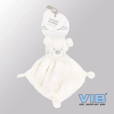 VIB® - Knuffeldoekje Aap - Wit - Babykleertjes - Baby cadeau - zwangerschap aankondiging - geboorte cadeau