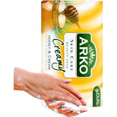 Arko Huidverzorging Romige Honing en Room Zeepblok 90G