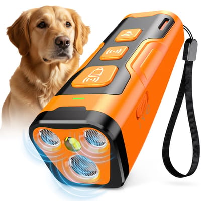 Ultrasone Anti Blaf Apparaat voor Honden – 3x Ultrasoon Power – Blafstop & Trainingshulp – Bereik 7 meter – LED Zaklamp – Oplaadbaar – Veilig & Effectief