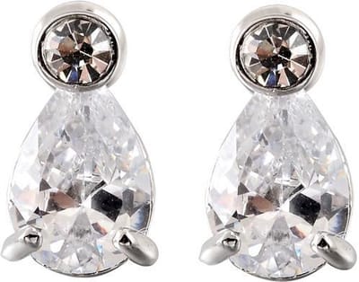 Behave - Oorbel steker druppelvorm zirconia elegant dagelijks gebruik