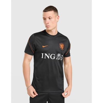 Nike Nederlands Elftal Trainingsshirt 2026-2028 - Zwart/Oranje - Maat XS - Unisex