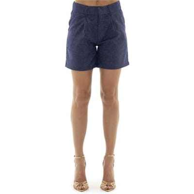 Korte Broek Leone 1947 Woman Linen Fancy Stripes