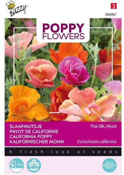 Buzzy - Slaapmutsje Thai Silk Mix (Eschscholzia californica)