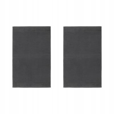 2x Badkamermat Donkergrijs 50x80 cm - Zacht & Absorberend