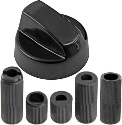 Bedieningsknop Oven - Draaiknop Fornuis - Koken en Bakken - Universele Pasvorm - 40mm Diameter - Zwart