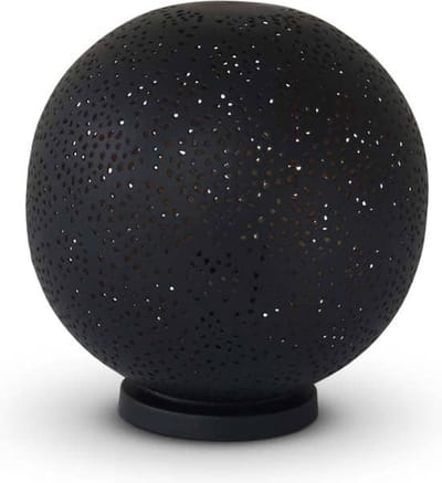 Safaary - Oosterse Tafellamp Abeer Zwart Goud Ø 20 x 20cm