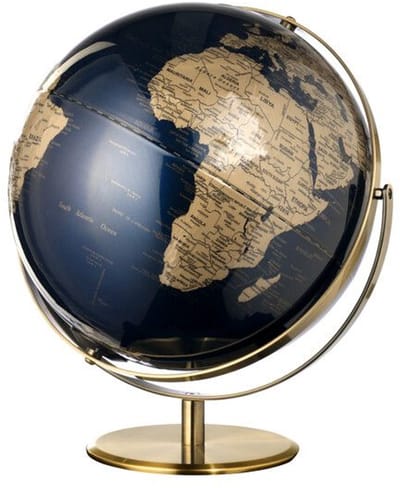 Troika JURI LIGHT FLEX Wereldbol met verlichting - Dimbare SOMPEX LED Globe - Oplaadbaar - Blauw