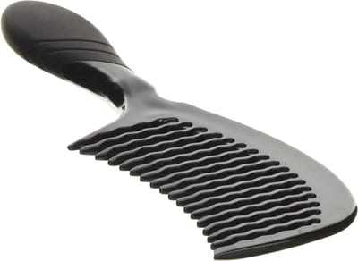 Ontwarrende Haarkam - Kam voor Nat Haar - Haar Ontklitten - Golftand Technologie - 22.86 x 10.16 cm - Zwart