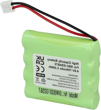 Batterij Babyfoon - Vervangende Accu - Kind Bewaken - Oplaadbaar NiMH - 700 mAh 4.8V - Zwart
