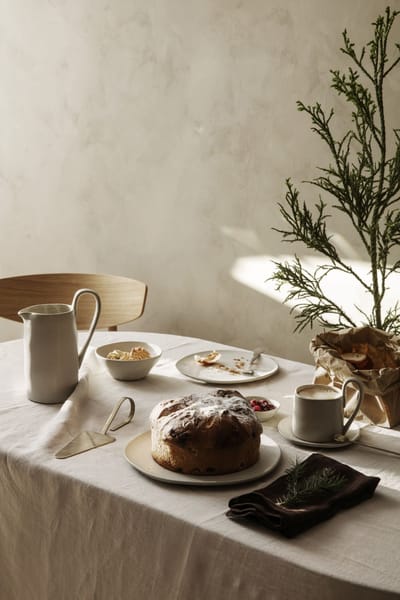 Ferm Living Flow Bord - gebroken wit gespikkeld - small