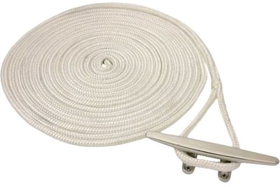 Osculati Polyester Landvast Met Oogsplits - Wit - 16 mm x 11 meter