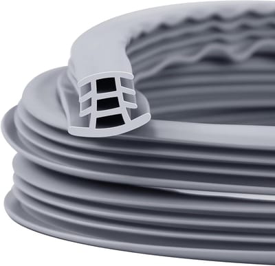 Rubberen Strip - Voegvuller Scheurvuller - Beton Repareren - Weerbestendig Verouderingsbestendig - 50 voet x 3/4 inch - Grijs