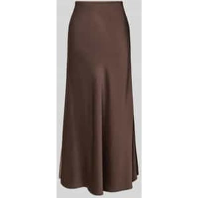 comma - female - Satijnen midirok met elastische tailleband