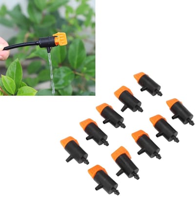 Dailygoods- Irrigatiedruppelaars 10 Stuks - Verstelbare Druppelstralers - Micro Spray - Druppelirrigatiesysteem - Plantenbewateringsapparaten - Veilig en Milieuvriendelijk - Druppelirrigatie
