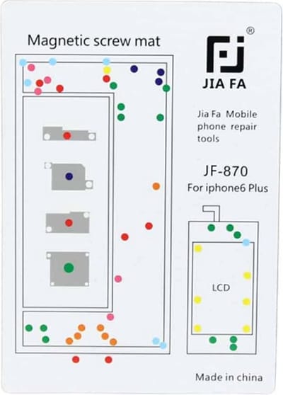 Let op type!! JIAFA Magnetic Screws Mat for iPhone 6 Plus