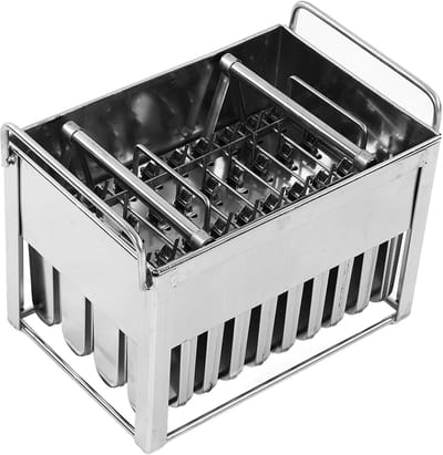 Ijspop Mal - Dessert Maker - Zelf Snacks Maken - Roestvrij Staal - 40 Stuks - Zilver