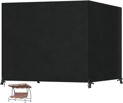 Beschermhoes voor schommelbank - waterdicht afdekzeil voor 3-4-zits tuinschommel - weerbestendige XL-afdekhoes - tuinmeubelafdekking met 2 ritssluitingen - 250 x 150 x 160 cm - tuinschommel.