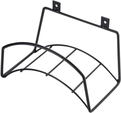 Slanghouder Tuin - Slang Opberger - Slang Opbergen - Roestvrij Staal - 23.5x13.5x15.5 cm - Zwart