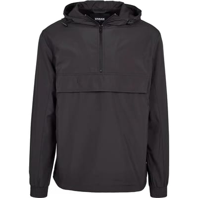 Urban Classics - Basic Pullover Jas - L - Zwart