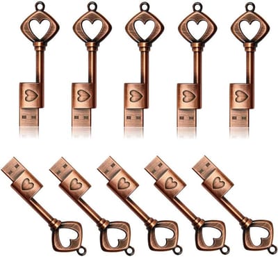 USB-Sticks Hartvorm - Geheugenstick Gegevensopslag - Bestanden Overzetten - Metalen Behuizing - 8GB - Zilverkleurig