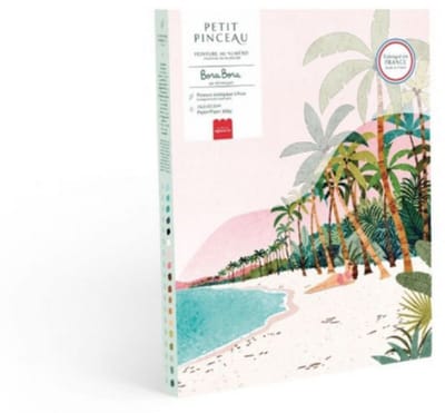 La Petite Epicerie Painting by Number Kit "BORA BORA" 329g H33xW25.5xL3.5cm genummerde schilderijenset | Creatieve | Hobbyset | kinderen en volwassenen
