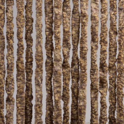 Luxe Kattenstaart Vliegengordijn - 90 x 220cm - Bruin/Hazel Beige - Mix
