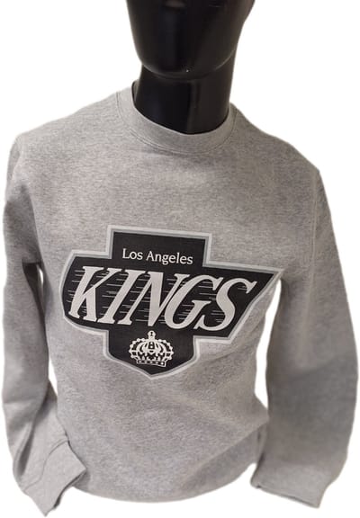 LOS ANGELES KINGS-SWEATER-CREWNECK -GREY-S