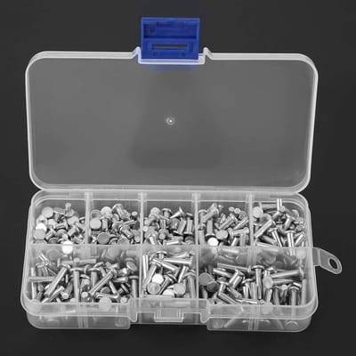 3mm Aluminium Solid Rivets - 400 Stuks, Plat Hoofd, Voor Constructie, Bevestiging en Reparatie