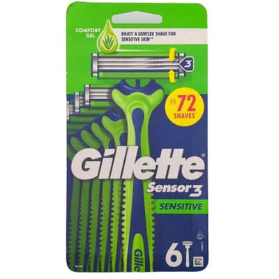 Gillette Sensor 3 Sensitive Disposable Razor 6 st