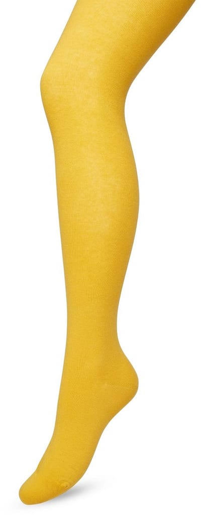 Bonnie Doon Biologisch Katoenen Maillot Dames Geel maat 36/38 S - Uitstekende pasvorm - Gladde Naden - OEKO-TEX gecertificeerd - Bio Cotton Tights - Duurzaam en Huidvriendelijk Bio Katoen - Egg - BP051900.219