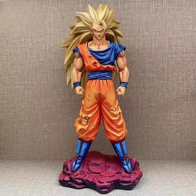 30cm/11.81inch Dragon Ball Z Son Goku Figuur Super Saiyan 3 Goku Actiefiguren Gk Standbeeld Verzameling Model Speelgoed Cadeau