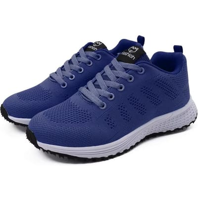 Tennisschoenen Heren Mesh Duurzaam Comfortabel Ademend Outdoor Hardloopschoenen Dames Kleurrijke Trainings Fitness Vrijetijdsschoenen 41 blue