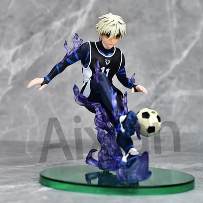 Aixlan 20cm BLUE LOCK Anime Figuur Nagi Seishiro PVC Actiefiguur Charce Lacroix Figuurtje Verzamelbaar Model Speelgoed Kind Cadeau black