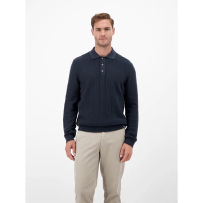 Lerros - Polo - Heren - L - 485 CLASSIC NAVY - Katoen - 25O5238