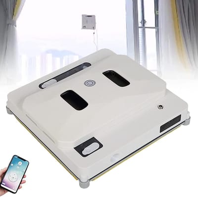 Robot Ramenwasser - Glasreiniger Robot - Ramen Schoonmaken - Automatische Waterspray - 250x250x80mm - Wit
