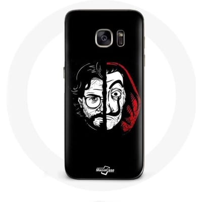 Beschermhoes - La Casa de Papel - Samsung Galaxy S7 - Flexibel - Zwart - Schokbescherming zwart
