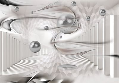 Fotobehang - White bullets.