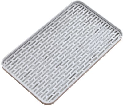 Afdruiprek met Lekbak – Dubbel Laags Druiprek – Multifunctioneel & Duurzaam PP – Voor Servies, Bestek, Fruit & Groenten