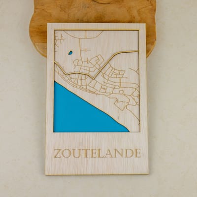 Houten stadsplattegrond - wanddecoratie - cadeau - nederland - verjaardagscadeau