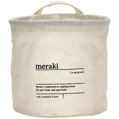Meraki Storage basket, MKCaring, White White 1 pcs